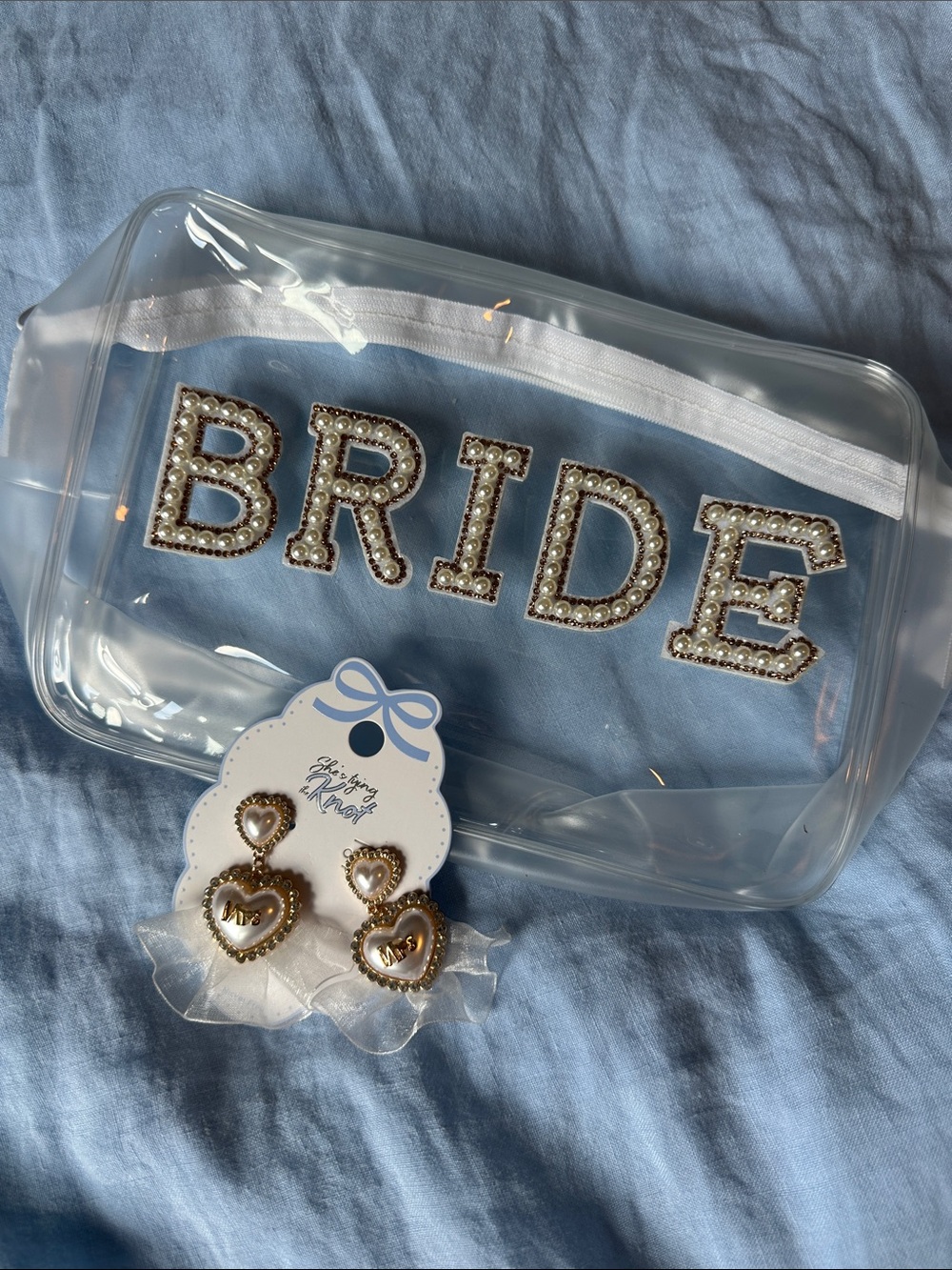 Birdal pouch and MRS earrings